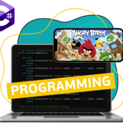 Программирование на C#. Удивительный мир 2D-игр - Школа программирования для детей, компьютерные курсы для школьников, начинающих и подростков - KIBERone г. Шымкент